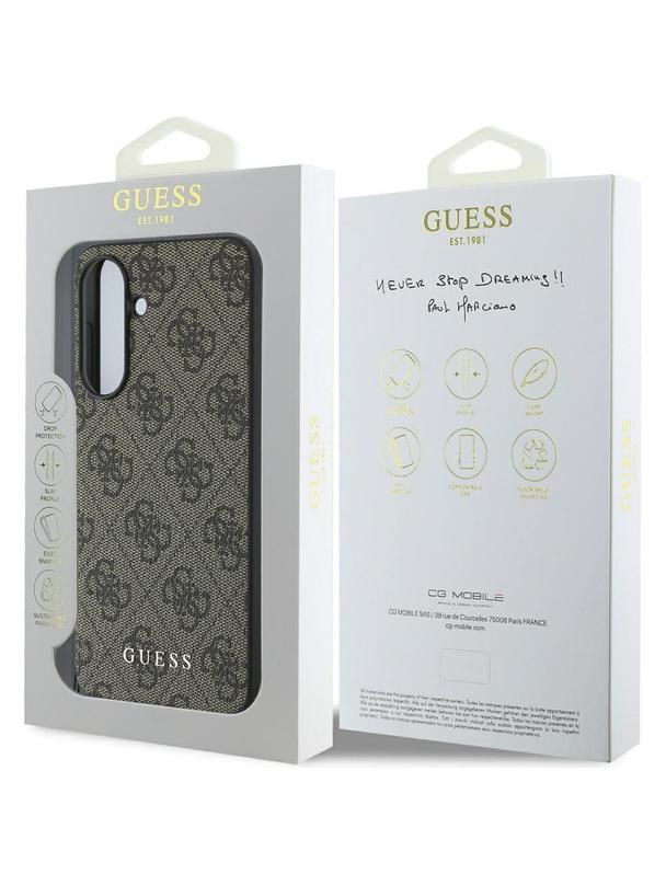 GUESS futerał do SAMSUNG A56 GUHCSA56GF4GBR (PU 4G Charm) brązowy
