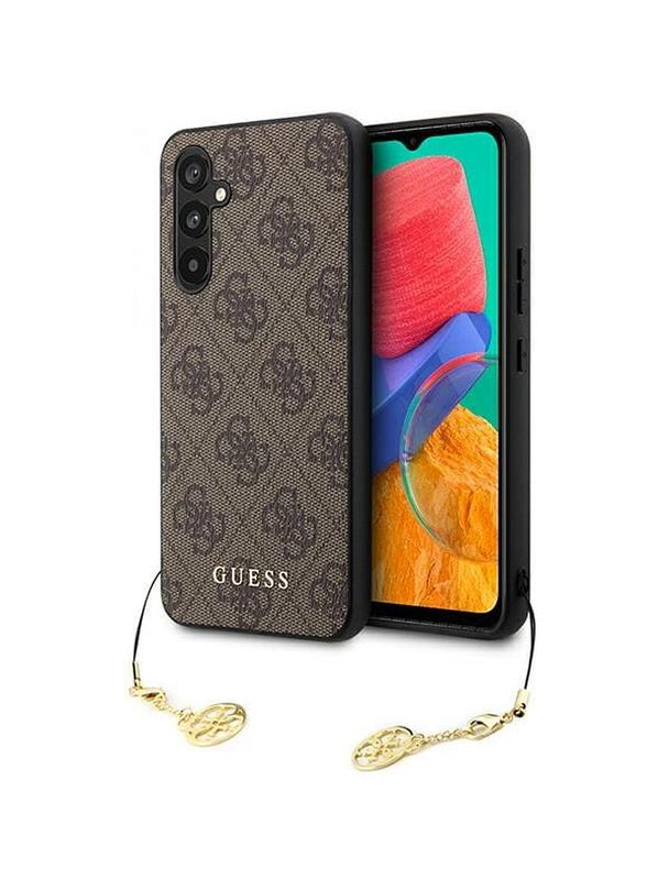 GUESS futerał do SAMSUNG A54 GUHCSA54GF4GBR (4G Charms Collection) brązowy