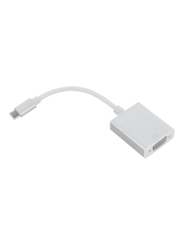 Adapter Typ C (męski) do VGA biały