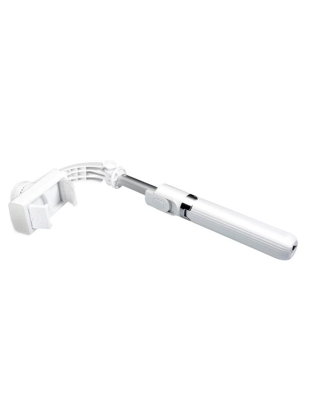 Uchwyt selfie z pilotem bezprzewodowym tripod ze stabilizatorem GIMBAL SSTR-L08 biały