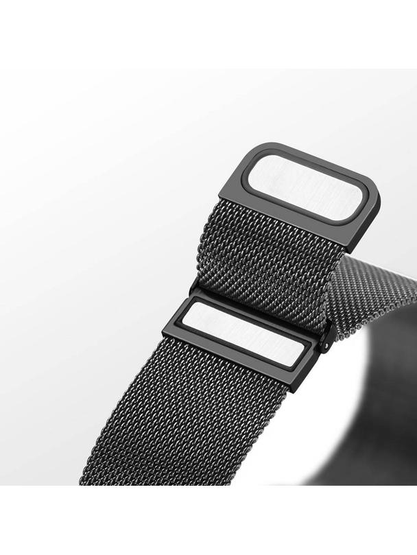 DUX DUCIS pasek MILANESE magnetyczny ze stali nierdzewnej 22 mm czarny