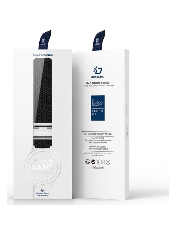 DUX DUCIS pasek MIXTURE II pleciony 20 mm czarna