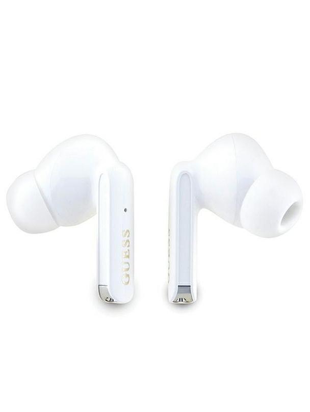 GUESS słuchawki bezprzewodowe bluetooth TWS + stacja dokująca GUTWSHDGKEEU (Glitter gradient) fioletowe