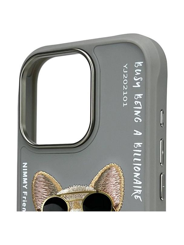 NIMMY futerał GLASSES COOL DOG do IPHONE 16 Pro Max szary