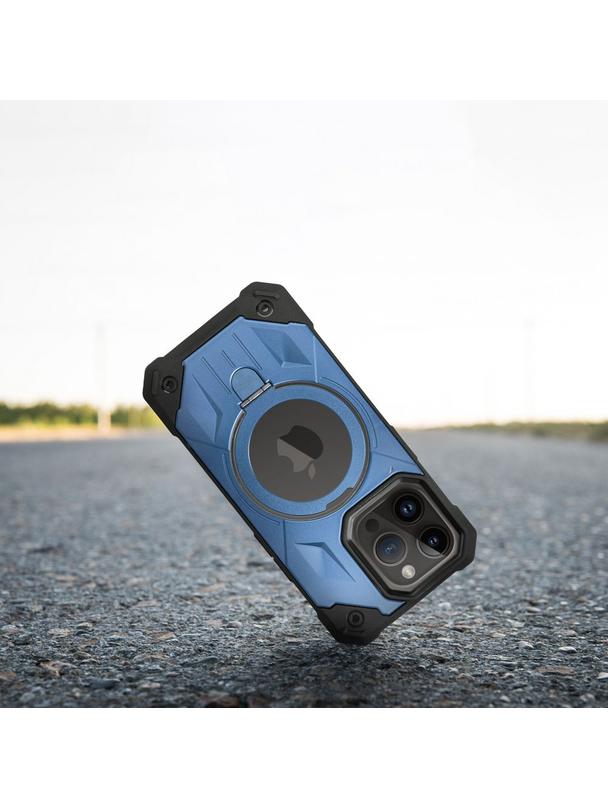 Futerał ARMOR MAG COVER kompatybilny z MagSafe do IPHONE 11 Pro Max niebieski