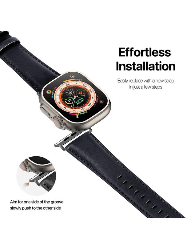 DUX DUCIS pasek YS skórzany do Apple Watch 38 / 40 / 41 mm niebieski