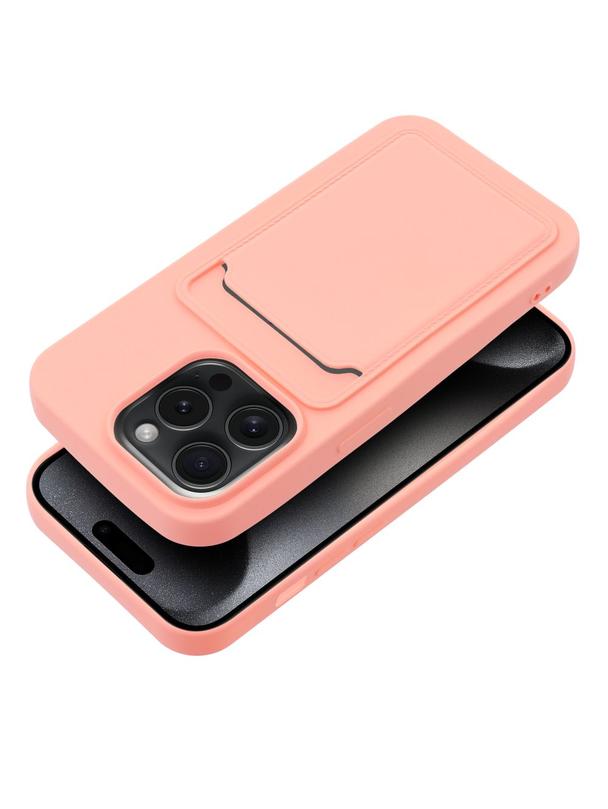 Futerał CARD CASE do IPHONE 15 Pro różowy