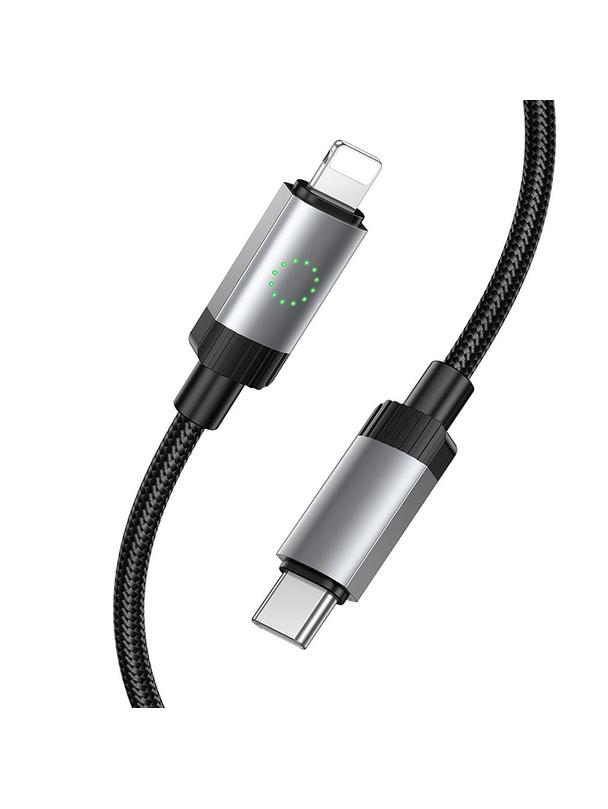 Kabel USB C do Lightning Hoco PD 27W 1 m X117 czarny
