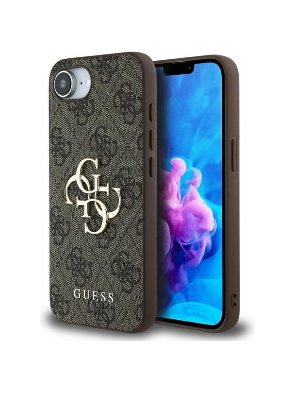 GUESS futerał do IPHONE 16e (SE 4 2025) GUHCPSE44GMGBR (4G PU Big Logo) brązowy
