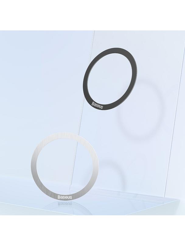 BASEUS blaszki uniwersalne kompatybilne z MagSafe PCCH000012 2 sztuki srebrne