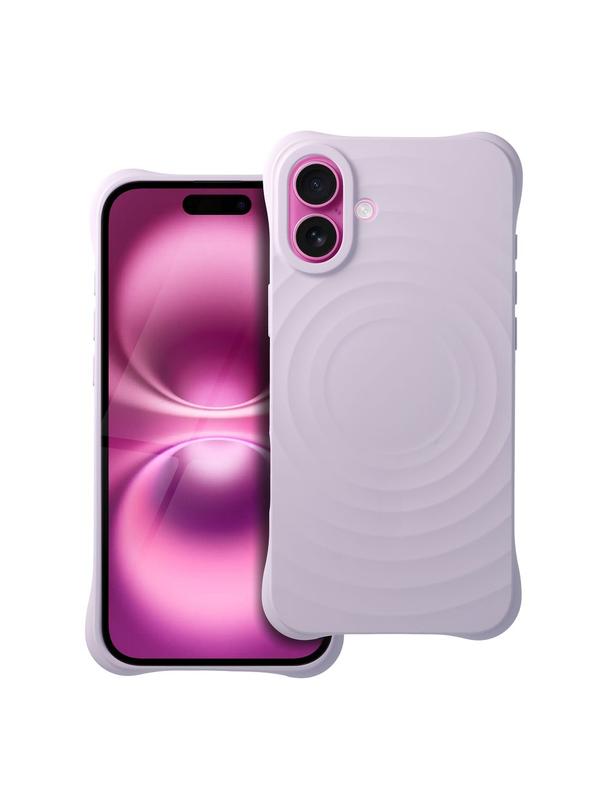 Silicone Zephyr Mag Cover kompatybilny z MagSafe do IPHONE 16 PLUS liliowy