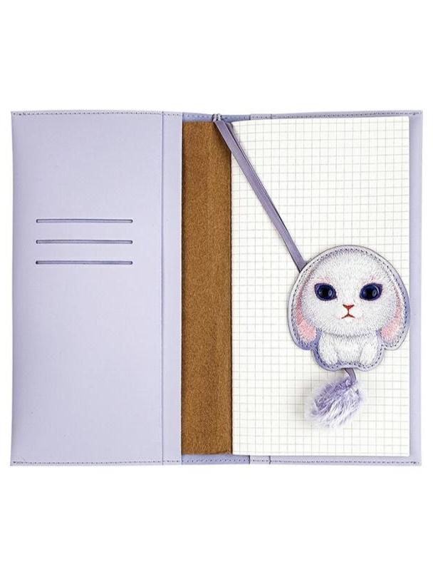 NIMMY zestaw 2w1 notatnik + długopis BIG EYED PET 2.0 Rabbit fioletowy