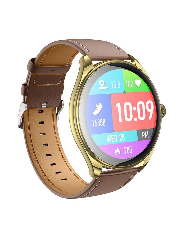 Smartwatch Hoco 1,43" AMOLED IP67 z funkcją rozmowy Y22 złoty szampański