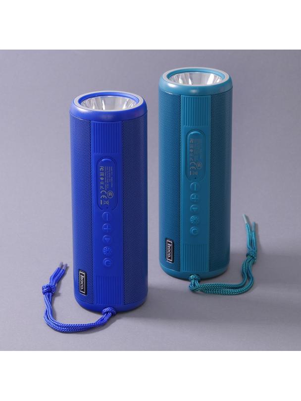 Głośnik bluetooth z latarką 2 x 15W 2h Hoco HC11 niebieski