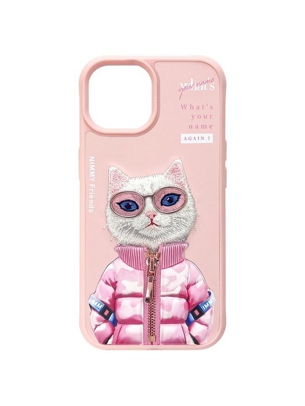 NIMMY futerał COOL&CUTE 2.0 Cat do IPHONE 15 różowy