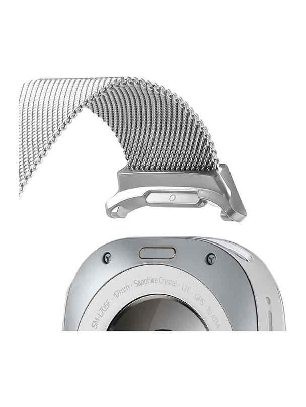 DUX DUCIS pasek MILANESE magnetyczny ze stali nierdzewnej 47 mm srebrny