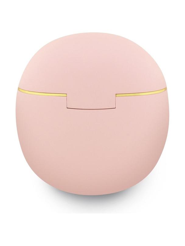 Słuchawki bezprzewodowe douszne Guess TWS GUTWSA15HETP (Small Round Script Print) różowe