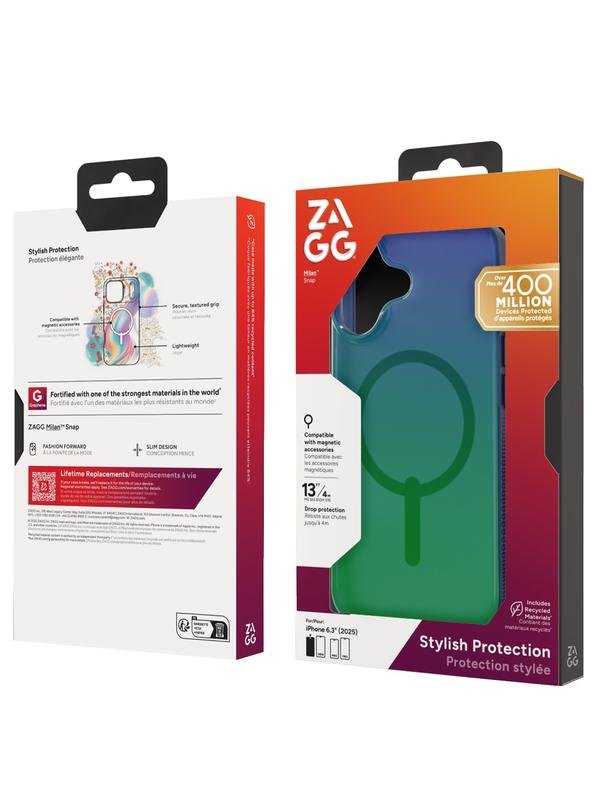 ZAGG futerał MILAN SNAP kompatybilny z MagSafe do IPHONE 17 raven feather