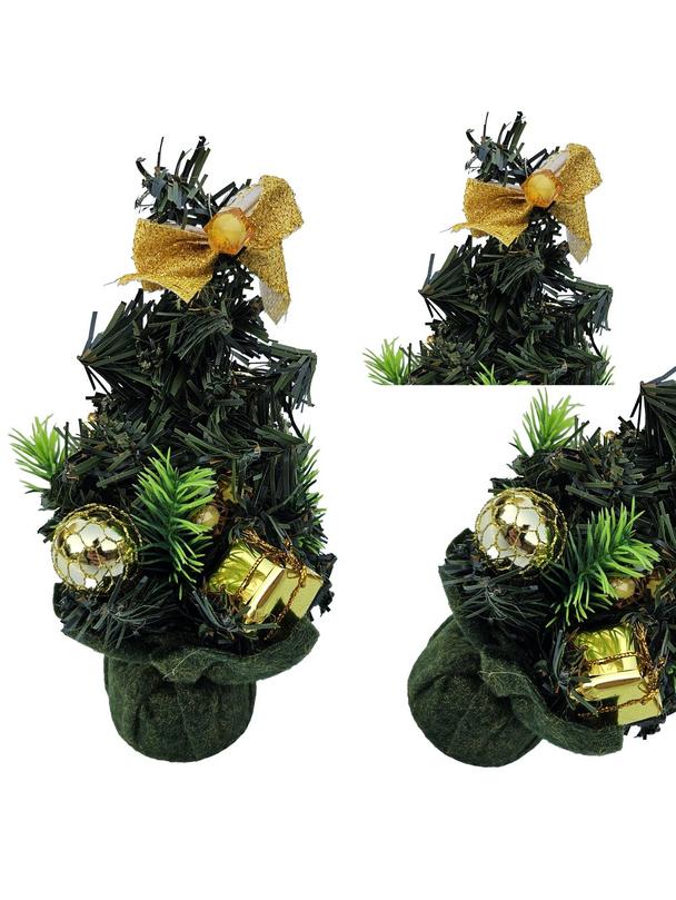 Choinka ozdobna na biurko 20 cm RC-K-505 zielona