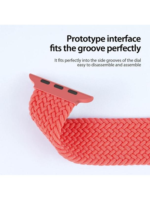 DUX DUCIS pasek MIXTURE PRO pleciony do Apple Watch 38 / 40 / 41 mm guava