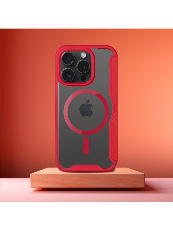 Kabura SMART MAG kompatybilna z MagSafe do IPHONE 16 Pro czerwona