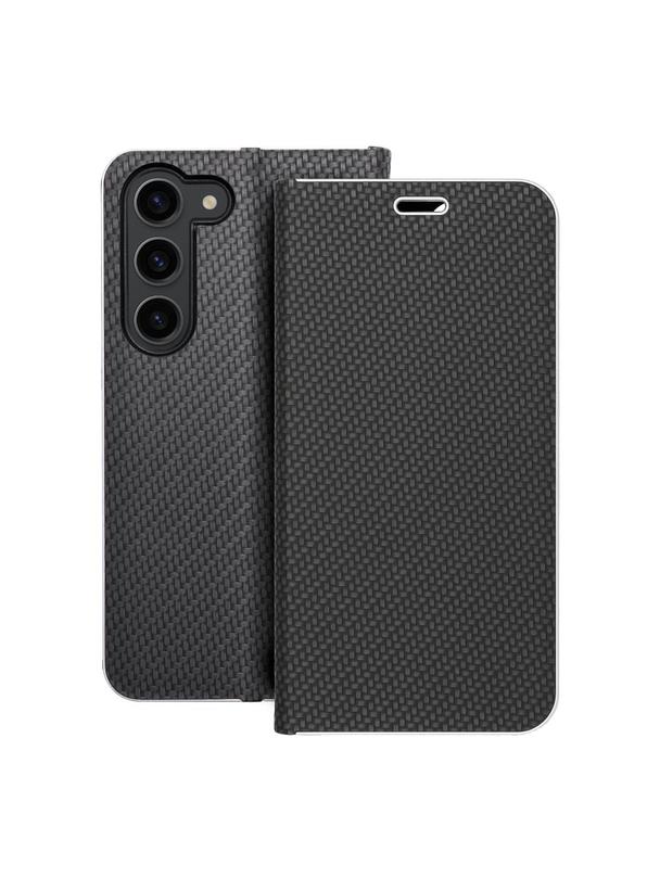 Kabura LUNA Book Carbon do SAMSUNG S23 czarny