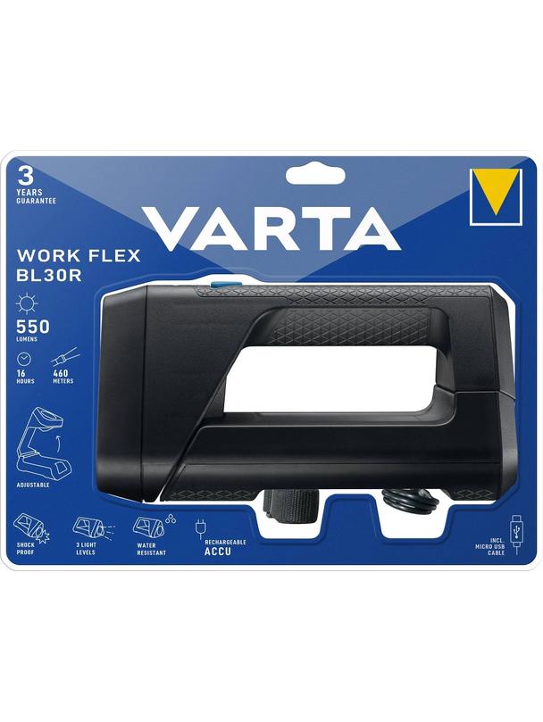VARTA latarka LED akumulatorowa Work flex BL30R 550lm 18684