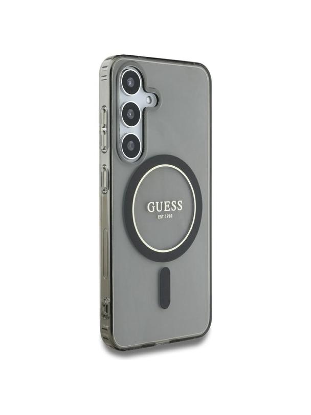 GUESS futerał do SAMSUNG S25 GUHMS25SHFGEREK (Magnetic IML Glitter Circle) czarny