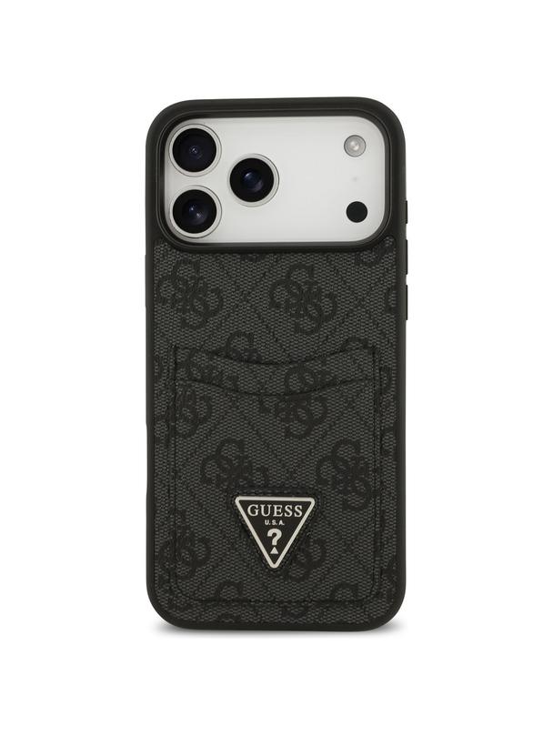 GUESS futerał do IPHONE 17 Pro Max GUHCP17XP4TPK (4G Double Card Triangle) czarny