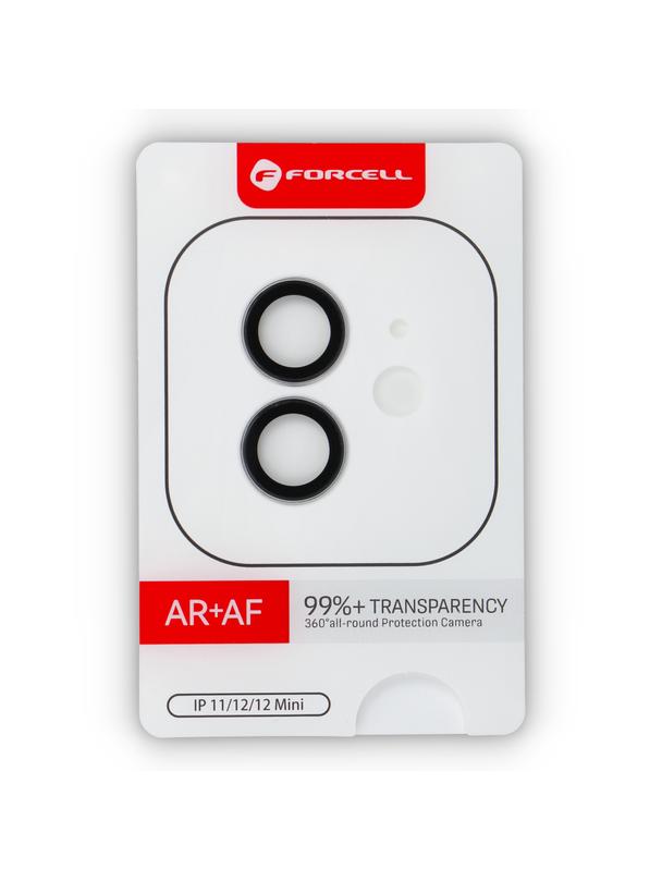 Szkło hartowane na aparat do iPhone 12 / 12 Mini Forcell Premium srebrne
