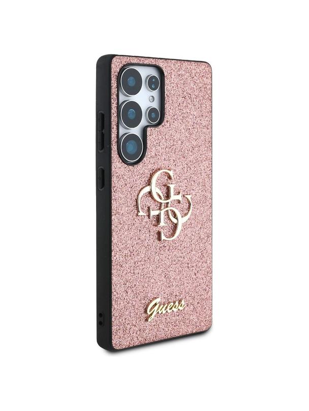 GUESS futerał do SAMSUNG S25 Ultra GUHCS25LHG4SGP (Fixed Glitter Big 4G) różowy