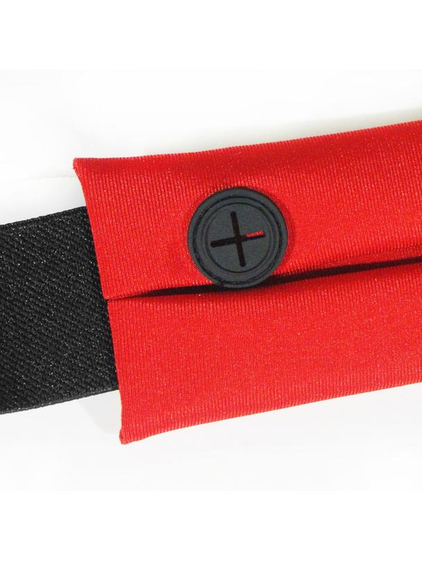 ART pas sportowy z kieszenią podświetlany APS-01R czerwony