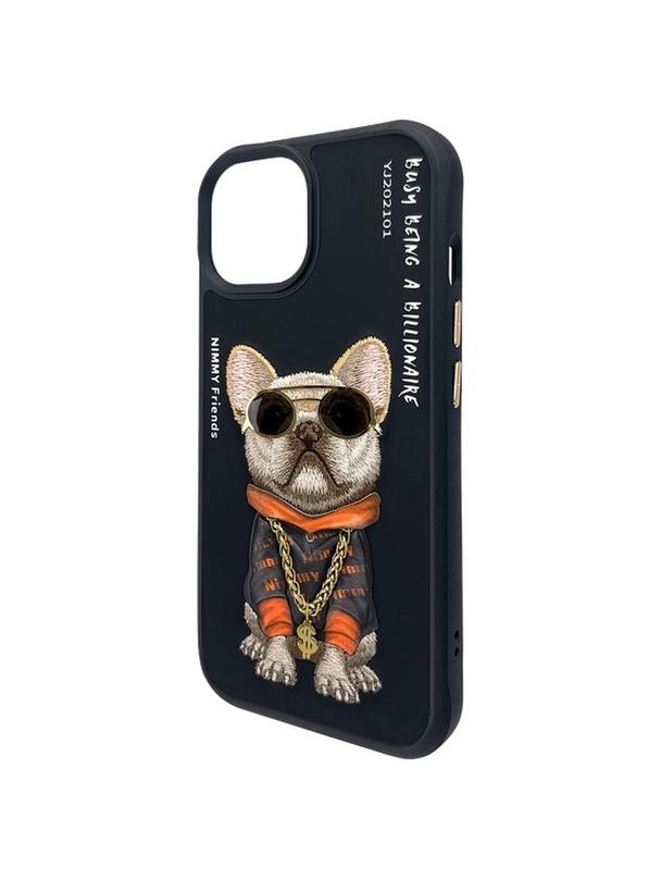 NIMMY futerał GLASSES COOL DOG do IPHONE 15 czarny