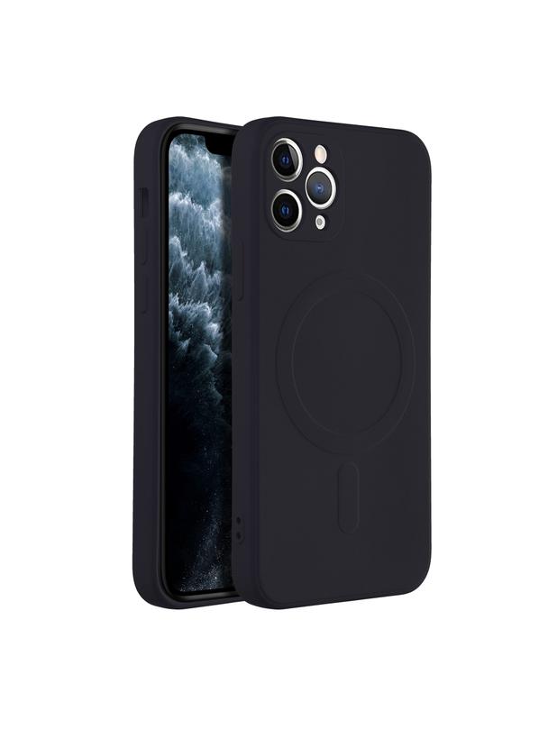 Futerał SILICONE MAG COVER kompatybilny z MagSafe do IPHONE 11 Pro czarny