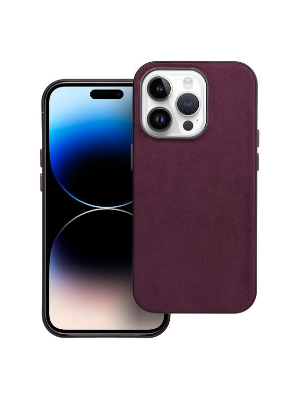 Futerał WOVEN MAG COVER kompatybilny z MagSafe do IPHONE 14 Pro burgundowy