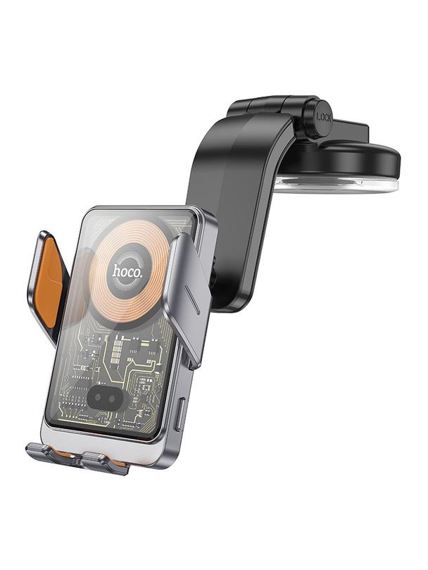 Uchwyt na telefon do samochodu indukcyjny Hoco 15 W do szyby / deski HW8 czarny