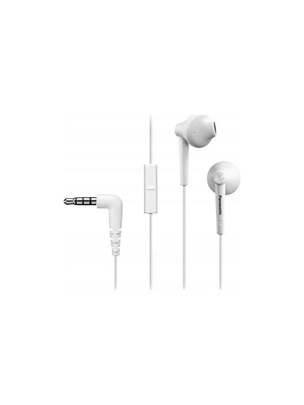 Słuchawki przewodowe jack 3,5mm PANASONIC RP-TCM55E-W białe