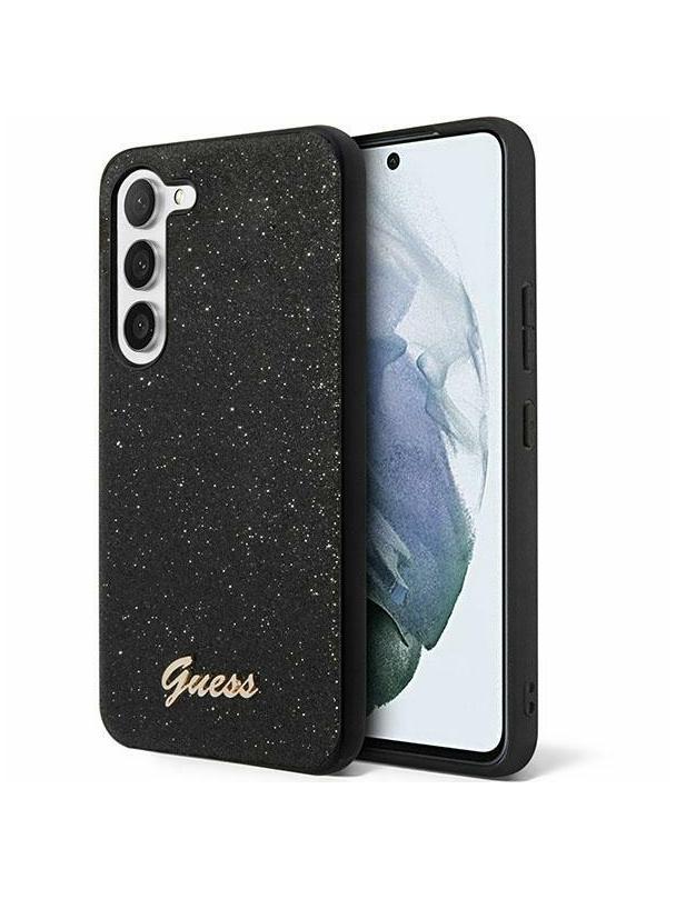 GUESS futerał do SAMSUNG S24 GUHCS24SHGGSHK (Glitter Script) czarny