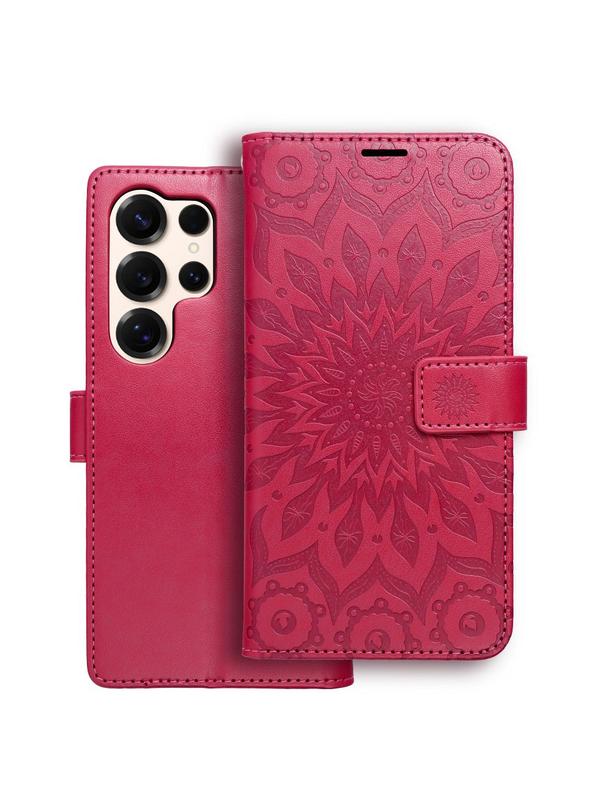 Kabura MEZZO Book do SAMSUNG S25 Ultra mandala magenta