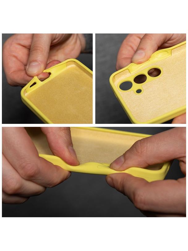 Futerał SILICONE 2mm do XIAOMI REDMI NOTE 14 Pro Plus 5G żółty