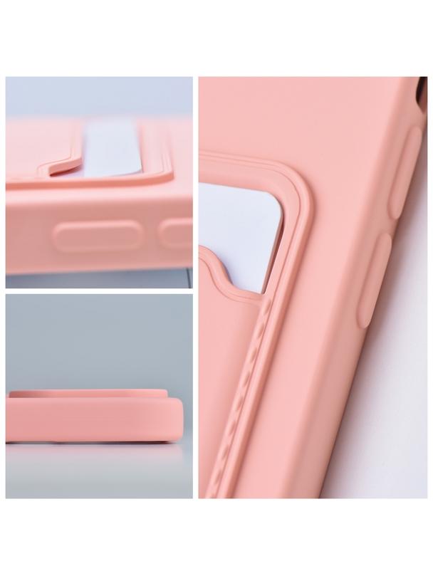 Futerał CARD CASE do SAMSUNG A05S różowy