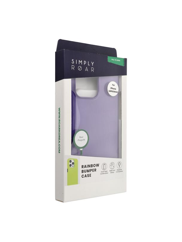 ROAR futerał RAINBOW BUMPER kompatybilny z MagSafe do IPHONE 16 Pro Max fioletowy