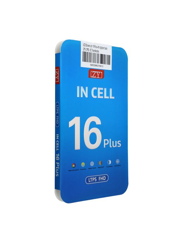 Wyświetlacz do iPhone 16 Plus z ekranem dotykowym czarnym (ZY-LTPS) IC Transferable