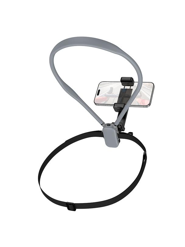 Uchwyt na telefon na szyję uniwersalny Hoco K30 szaro czarny