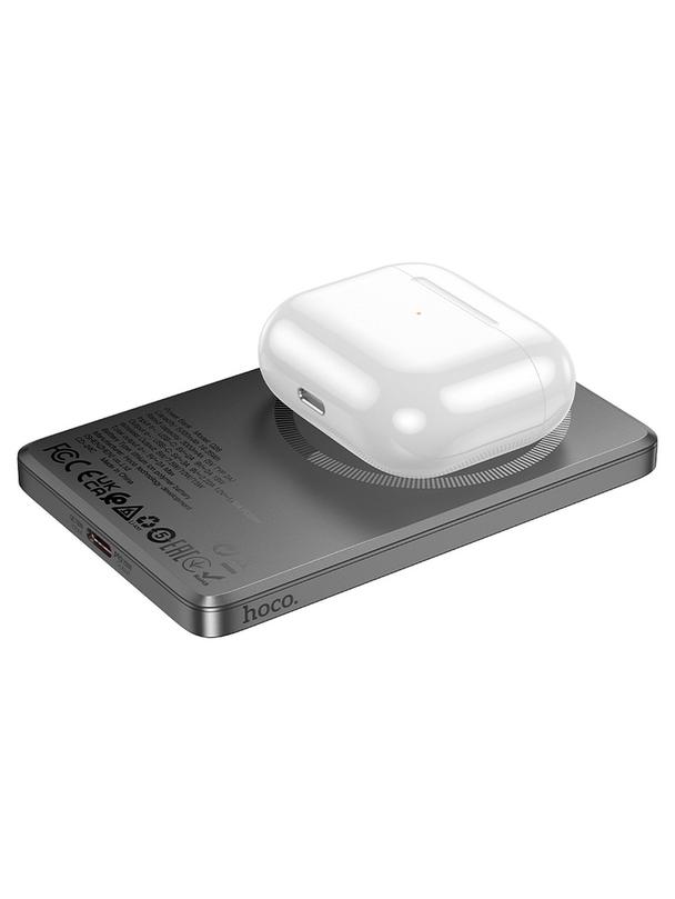 Powerbank zgodny z MagSafe Hoco 5000 mAh QC PD 2A 20W Q26 szary