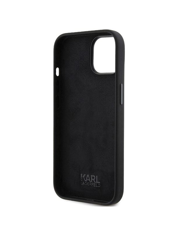 KARL LAGERFELD futerał do IPHONE 15 Plus KLHCP15MSDHKCNK (Silicone KC) czarny