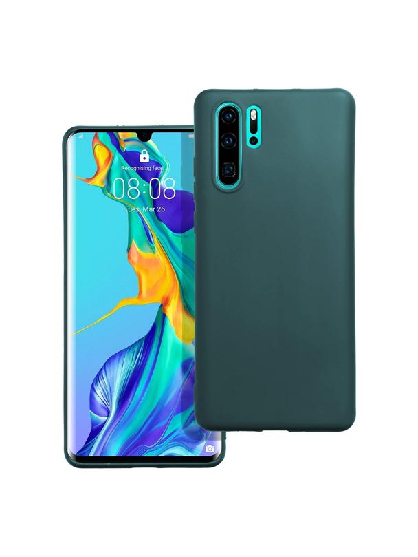 Futerał MATT do HUAWEI P30 Pro ciemnozielony