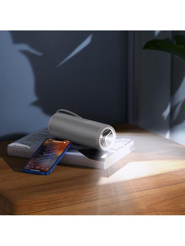 Głośnik bluetooth z latarką 2 x 15W 2h Hoco HC11 szary
