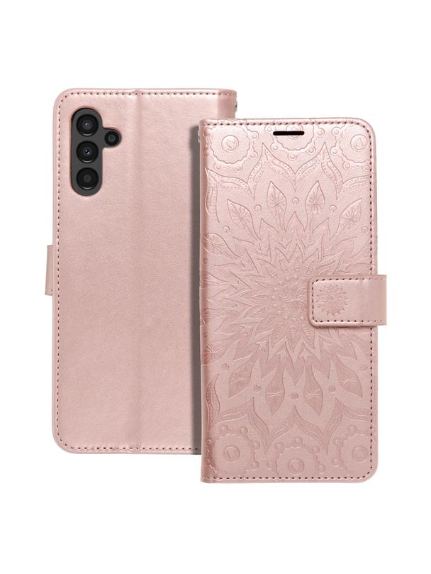 Kabura MEZZO Book do SAMSUNG A13 5G / A04S mandala złoty róż
