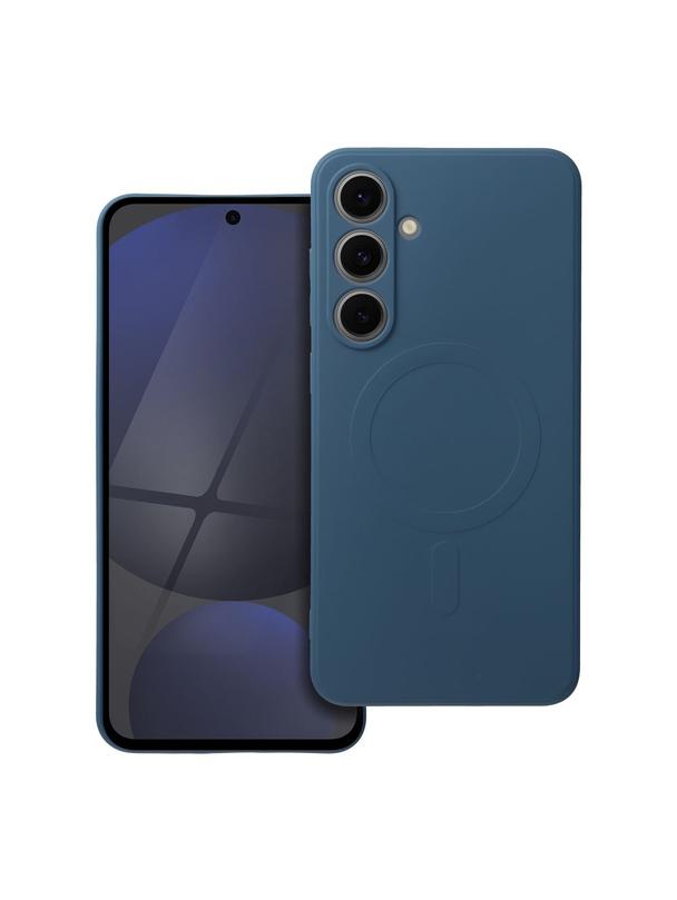 Futerał SILICONE MAG COVER kompatybilny z MagSafe do SAMSUNG S24 FE niebieski